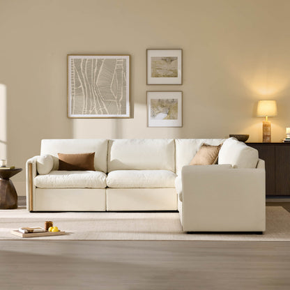 Jonathan Modern Cozy Chenille 5-seat Modular Sofa with Hidden Storage