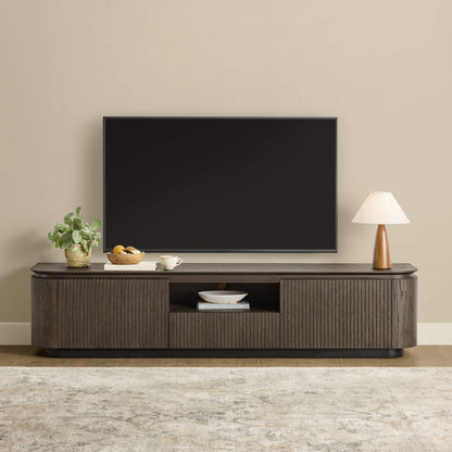 79" Moore Modern Wood TV Stand with Drawer