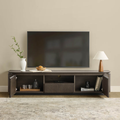 79" Moore Modern Wood TV Stand with Drawer