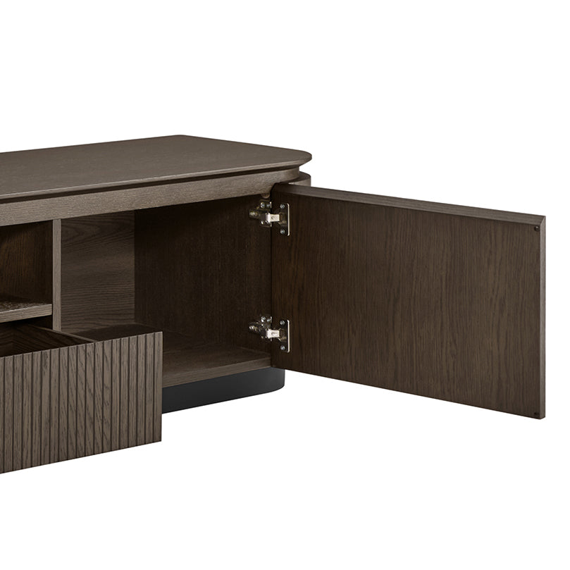 79" Moore Modern Wood TV Stand with Drawer