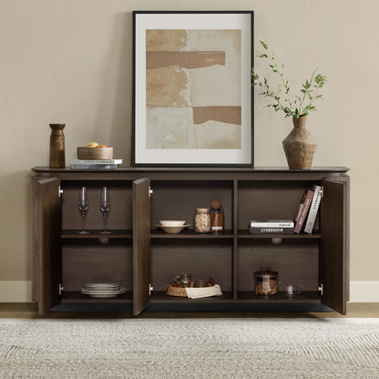 71" Moore Rounded Corner Sideboard Buffet with Doors