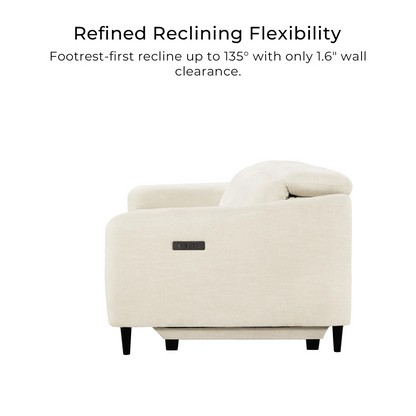Diya Soft & Breathable 2-Seater Reclining Sofa with Power Headrest