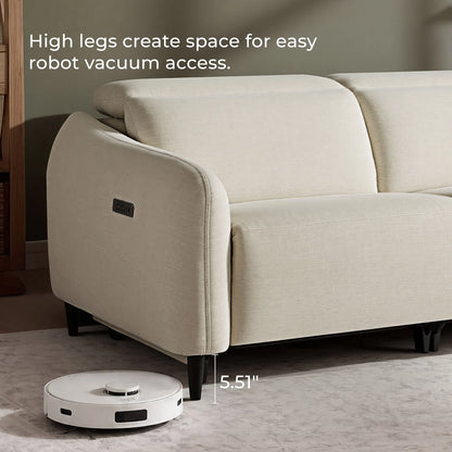 Diya Soft & Breathable 2-Seater Reclining Sofa with Power Headrest