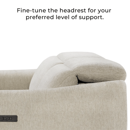 Diya Soft & Breathable 2-Seater Reclining Sofa with Power Headrest