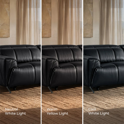 Elan Streamlined Zero Gravity Genuine Leather 3 Seater Reclining Sofa