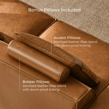 Isla Modern Refined Piping Feather-Soft 3 Seater Modular Sofa