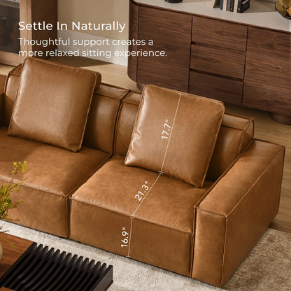 Isla Modern Refined Piping Feather-Soft 3 Seater Modular Sofa
