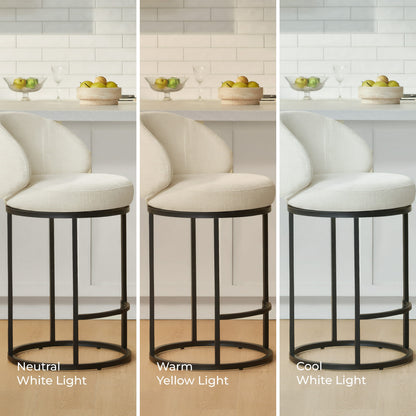 Tanya Modern Chenille Swivel Counter Stool (Set of 2)