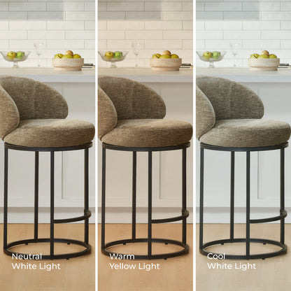 Tanya Modern Chenille Swivel Counter Stool (Set of 2)
