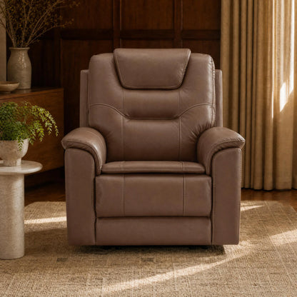 Ramos Genuine Leather Zero Gravity Power Recliner with Power Headrest
