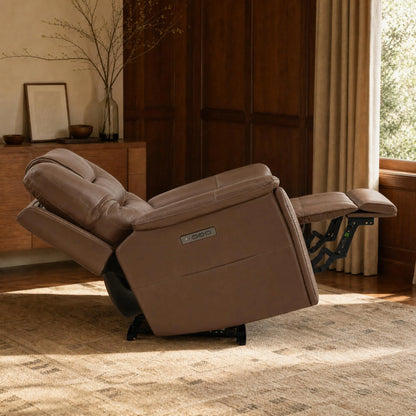 Ramos Genuine Leather Zero Gravity Power Recliner with Power Headrest