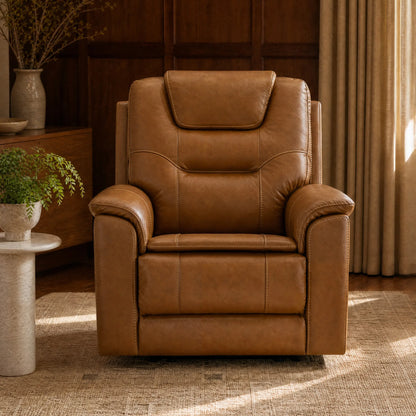 Ramos Genuine Leather Zero Gravity Power Recliner with Power Headrest