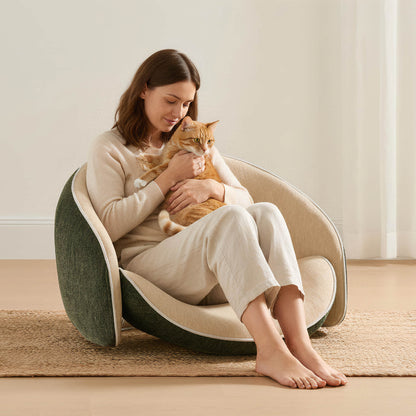 Sharely Transformable Pet-Friendly Floor Chair