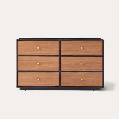 48" Vanessa 6-Drawer Wood Double Dresser Sideboard