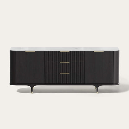 79" Irais Solid Wood Sideboard with Sintered Stone