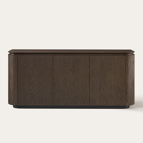 71" Moore Rounded Corner Sideboard Buffet with Doors
