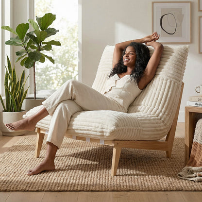 Snuggle Pod Over-sized Plush Accent Chair