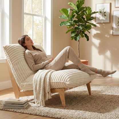 Snuggle Pod Over-sized Plush Accent Chair