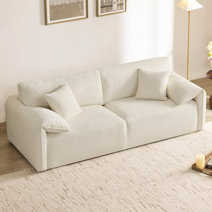 Winsley Feather Filled 3-Seat Sofa with Ottoman, Configurable Pit Sectional