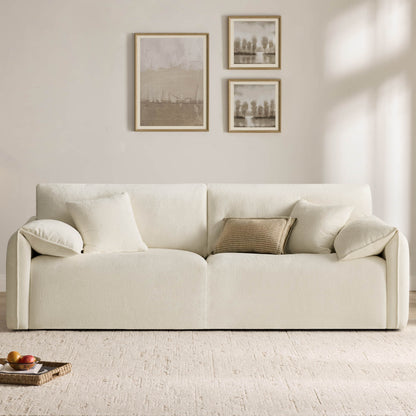 Winsley Feather Filled 3-Seat Sofa with Ottoman, Configurable Pit Sectional
