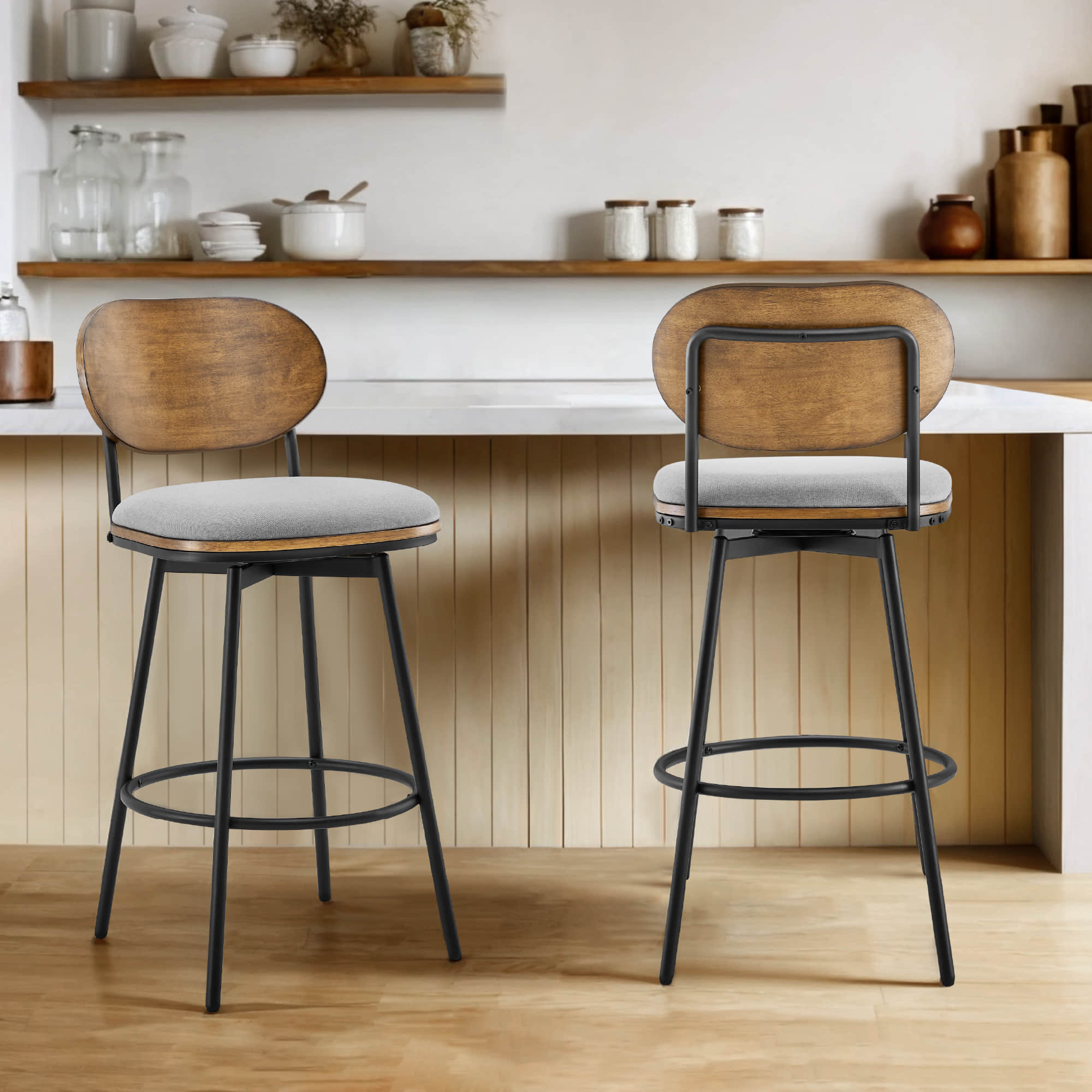 Aislinn Swivel Bar & Counter Stools