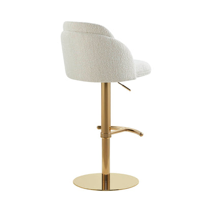 Blythe Upholstered Adjustable Height Swivel Bar & Counter Stools