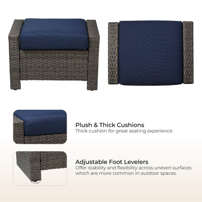 Calum Rattan Outdoor Ottoman