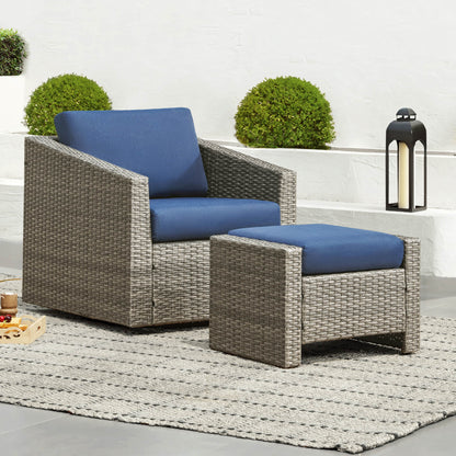 Calum Rattan Outdoor Ottoman