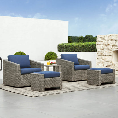 Calum Rattan Outdoor Ottoman