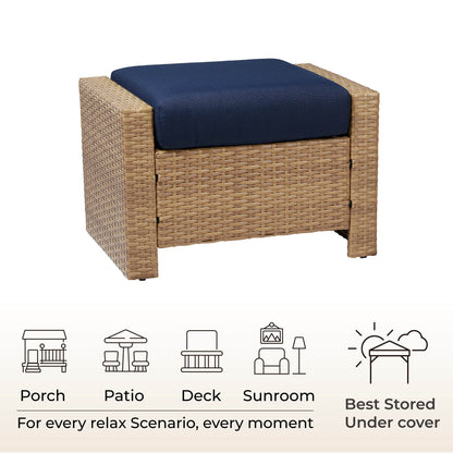 Calum Rattan Outdoor Ottoman