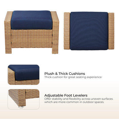 Calum Rattan Outdoor Ottoman