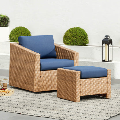 Calum Rattan Outdoor Ottoman