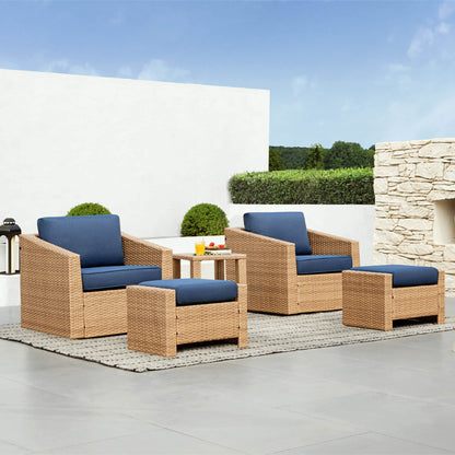 Calum Rattan Outdoor Ottoman