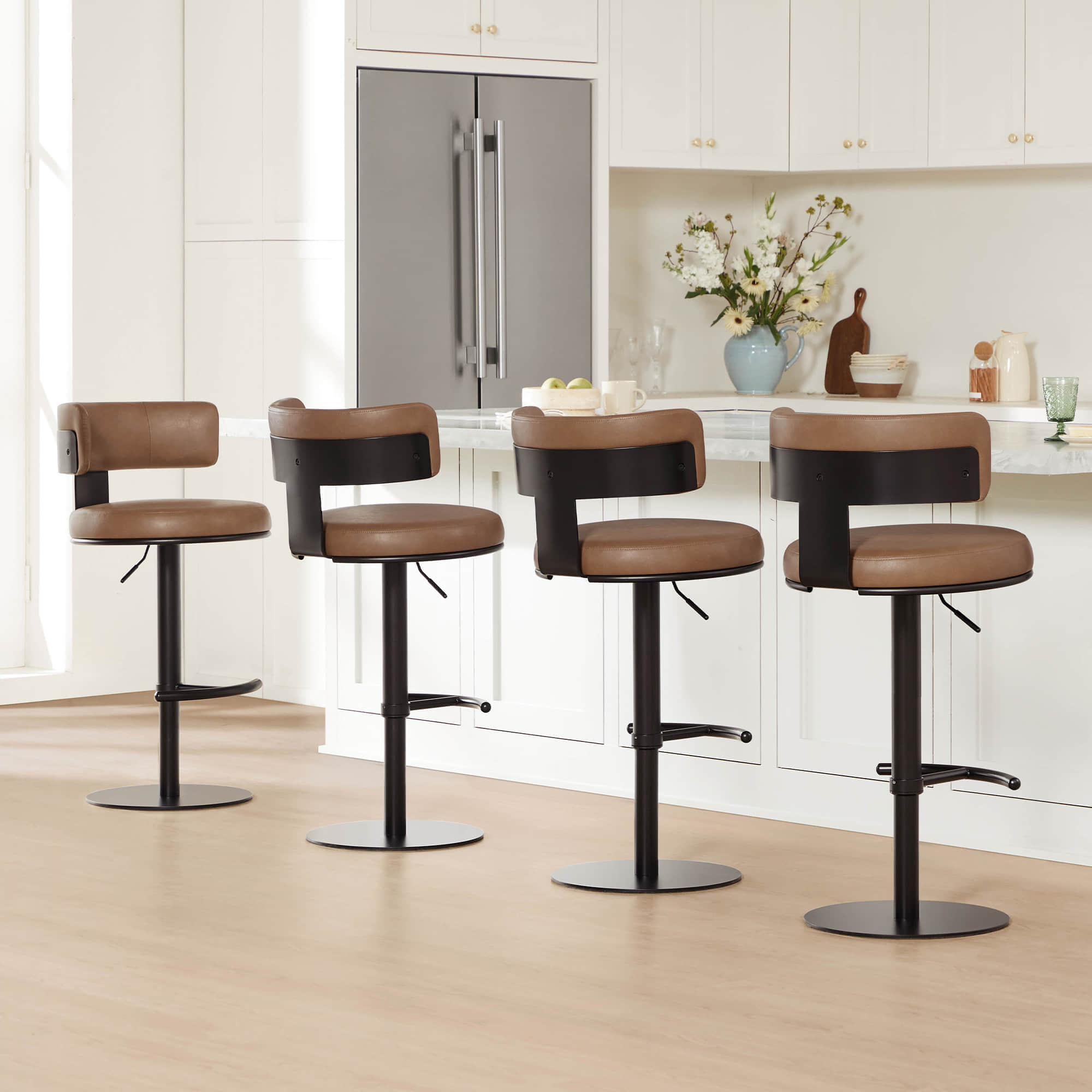 Cayla Modern Adjustable Height Swivel Counter&Bar Stools – CHITA LIVING