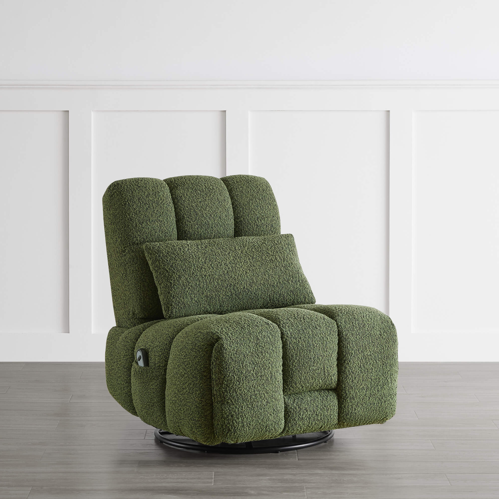 Colin Bouclé Swivel Glider Recliner