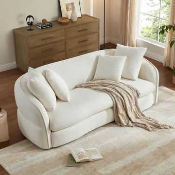 Dane Deep Seat Sofa with Tufted Sculptural Design