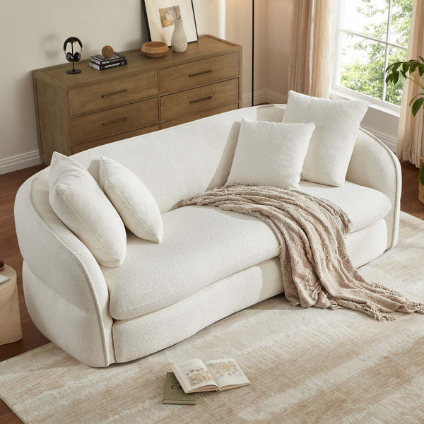 Dane Deep Seat Sofa with Tufted Sculptural Design