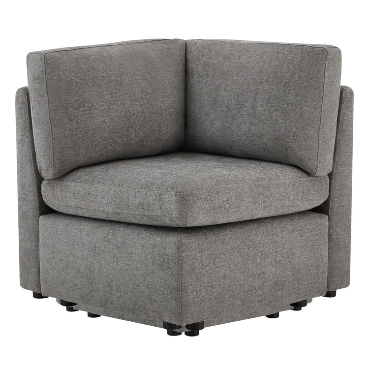 Gray Delaney modular corner seat with plush cushions for stylish interiors - CHITA Living