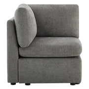 Gray Delaney modular corner seat with contemporary design and plush cushioning - CHITA Living