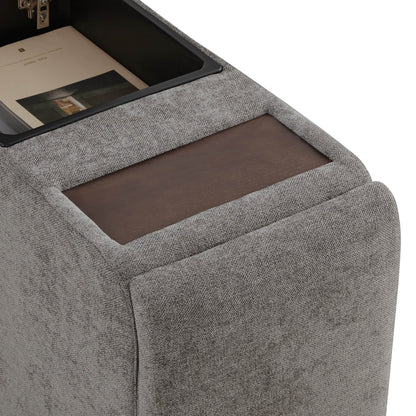 Delaney 5-Seat Modular Sofa Chaise with Storage Ottomans