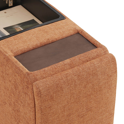 Delaney 5-Seat Modular Sofa Chaise with Storage Ottomans