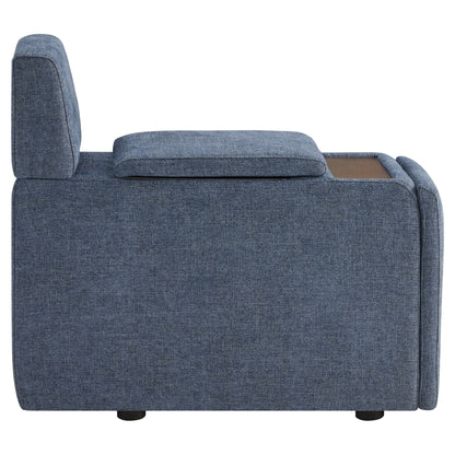 Delaney 5-Seat Modular Sofa Chaise with Storage Ottomans