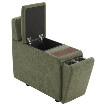 Delaney 5-Seat Modular Sofa Chaise with Storage Ottomans