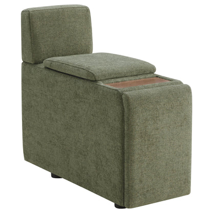 Delaney 5-Seat Modular Sofa Chaise with Storage Ottomans