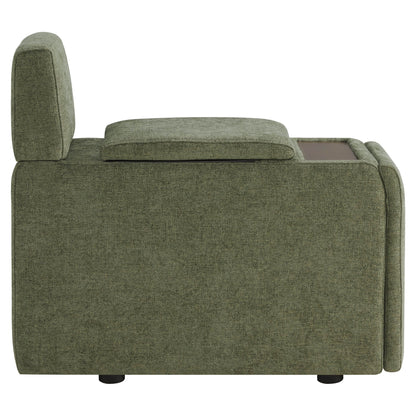 Delaney 5-Seat Modular Sofa Chaise with Storage Ottomans
