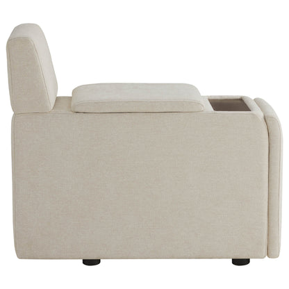 Delaney 5-Seat Modular Sofa Chaise with Storage Ottomans
