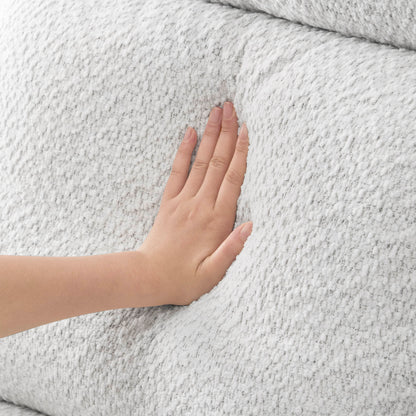Close-up of soft, durable fabric on Elysian power swivel glider recliner - CHITA Living