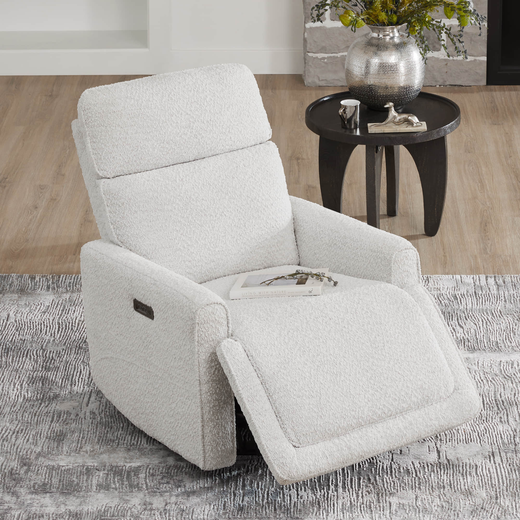 Elysian Power Nursery Glider Recliner | Adjustable Headrest