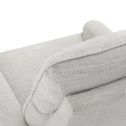 Detail of armrest and fabric texture on Elysian Power Swivel Glider Recliner in gray - CHITA Living