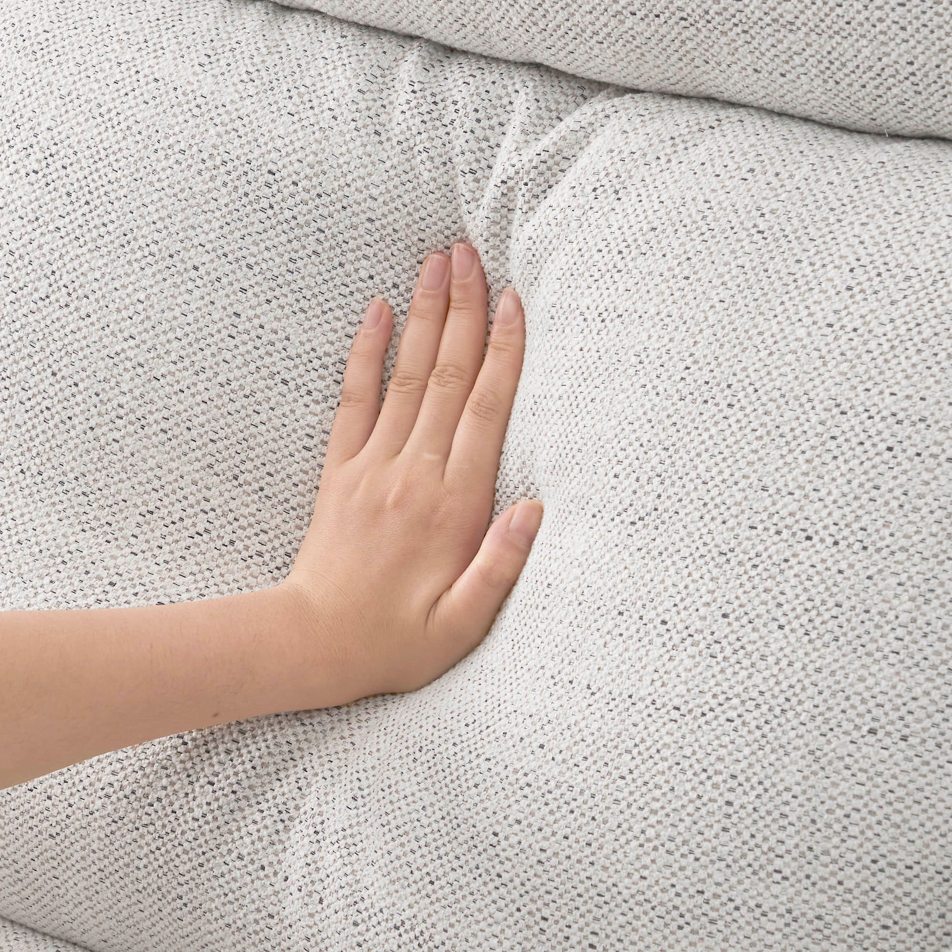 Close-up of soft, textured upholstery on Elysian Power Swivel Glider Recliner - CHITA Living